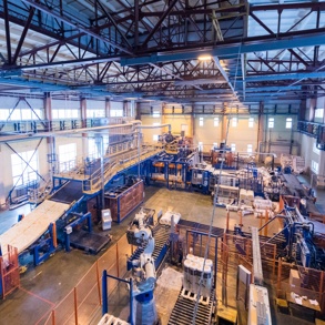 Glass Production Factory Stock Image