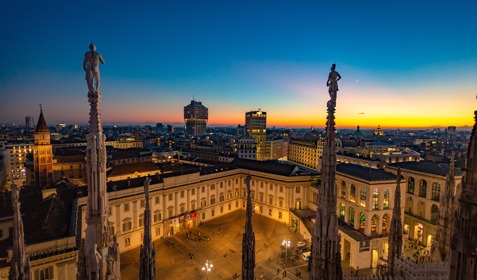 Milan City From Above At Sunset 2026 03 13 01 56 01 Utc