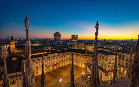 Milan City From Above At Sunset 2026 03 13 01 56 01 Utc