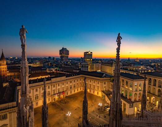 Milan City From Above At Sunset 2026 03 13 01 56 01 Utc