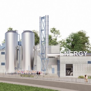 Barking Energy Centre East Elevation